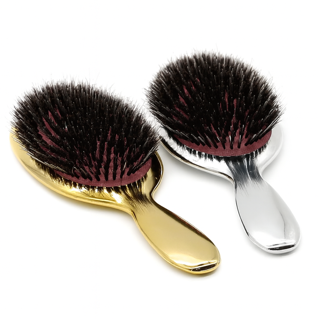 đż Brosse Ă Cheveux en Bois et Bambou â Poils de Sanglier Naturels, DĂ©mĂȘlage Doux & Brillance Intense