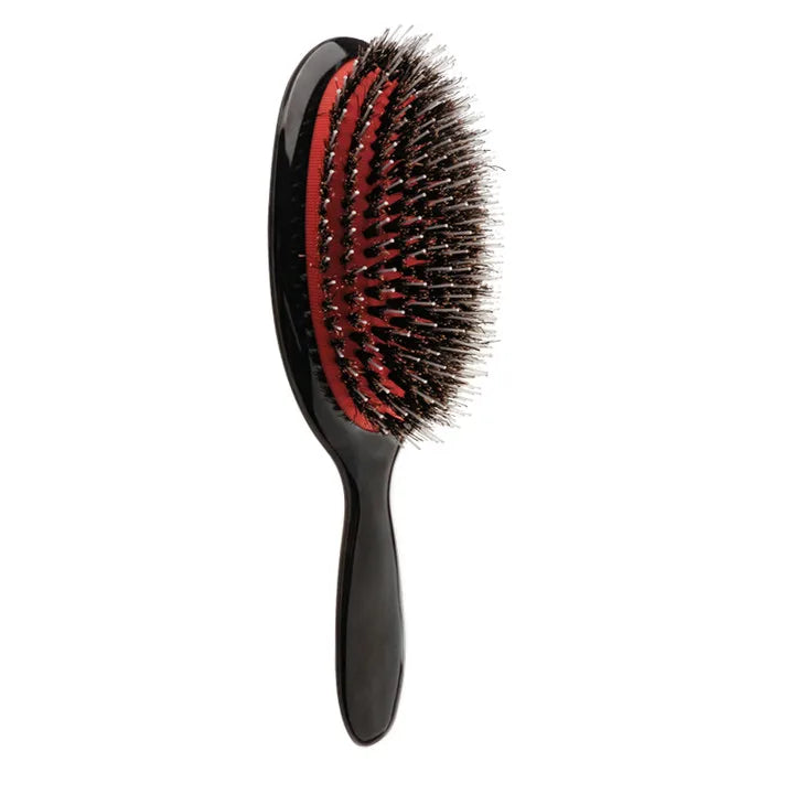 đż Brosse Ă Cheveux en Bois et Bambou â Poils de Sanglier Naturels, DĂ©mĂȘlage Doux & Brillance Intense