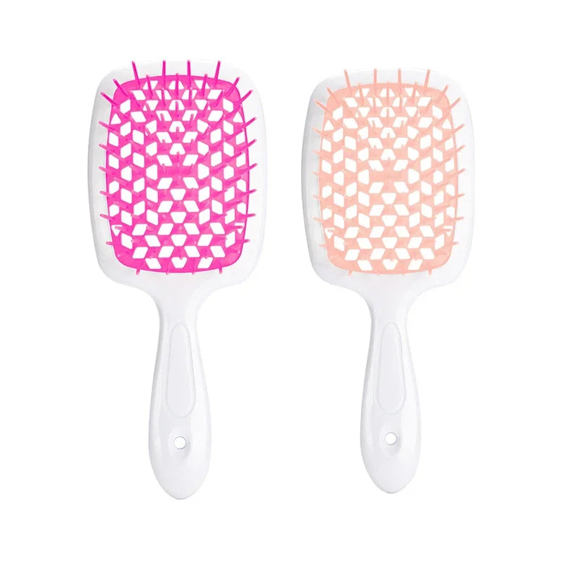 🌸 Brosse à Cheveux Professionnelle WS031 – Légère, Antistatique et Démêlante
