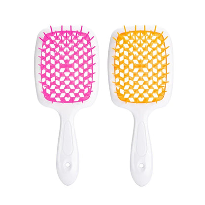 🌸 Brosse à Cheveux Professionnelle WS031 – Légère, Antistatique et Démêlante