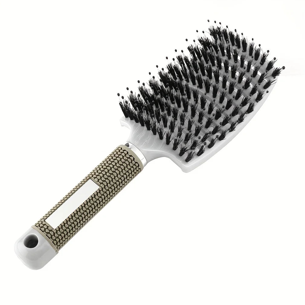 🌿 Brosse à Cheveux Professionnelle Antistatique – Légère, Solide et Confortable
