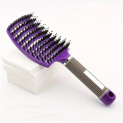 🌿 Brosse à Cheveux Professionnelle Antistatique – Légère, Solide et Confortable