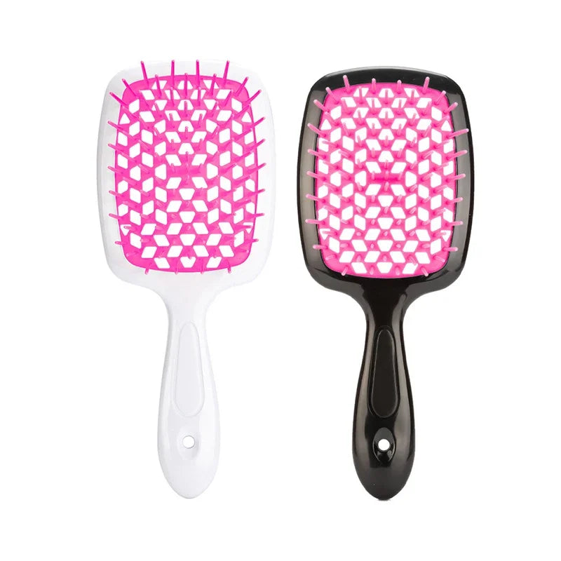 🌸 Brosse à Cheveux Professionnelle WS031 – Légère, Antistatique et Démêlante