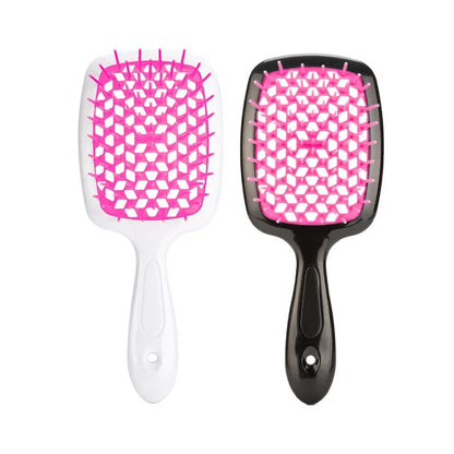 🌸 Brosse à Cheveux Professionnelle WS031 – Légère, Antistatique et Démêlante