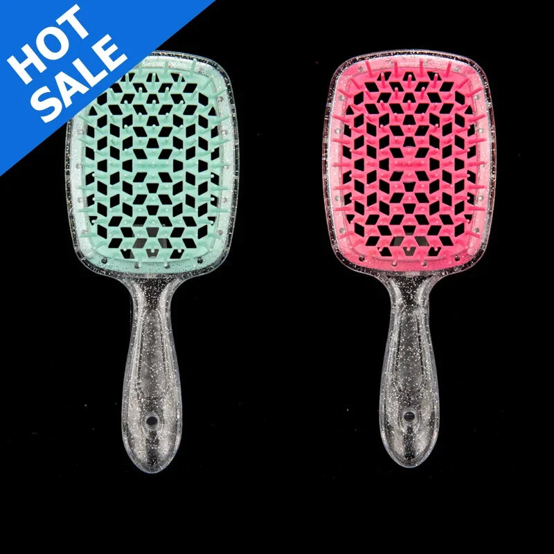 🌸 Brosse à Cheveux Professionnelle WS031 – Légère, Antistatique et Démêlante