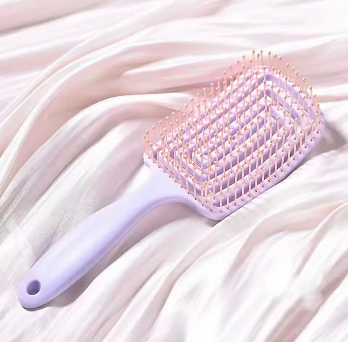 Brosse démêlante anti-frisottis, idéale cheveux bouclés et épais, lissage doux sans casser